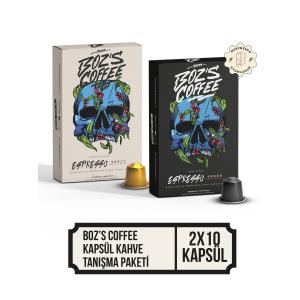 Kapsül Kahve 2'li Tanışma Paketi 20 Adet Kapsül Kahve - Nespresso Uyumlu