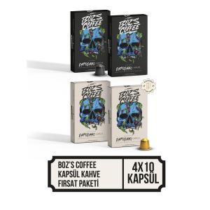 Kapsül Kahve 4'lü Fırsat Paketi Nespresso Uyumlu 40 Kapsül